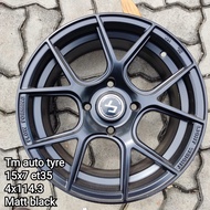 Flow Forming Light Weight New Rim 15x7 et35 4x114.3 Matt Black Johor Baru