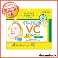 Kose Cosmeport Clear Turn Pita CICA Mask (40 sheets)