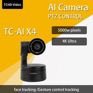 Video Tc-ai X4 4k Webcam For Pc, Ai Tracking Ptz Streaming Camera With 1/1.56 Sensor, Gesture Contro