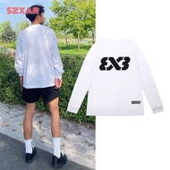 3V3 Autumn Winter American Basketball Sports Long-Sleeved T-Shirt Quick-Drying Training Long-Sleeved