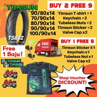🇲🇾 Free Gifts + RM30 OFF 🔥 Timsun Tayar Motor TS692 Tahun 2023 (Tubeless) 14inch @ 70/90-14 80/90-14