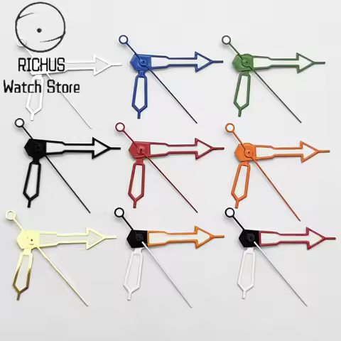 RICHUS NH35 Watch Hands Green Luminous Fit NH35 NH36 ETA2824 2836 Miyota 8205 8215Mingzhu DG2813 380
