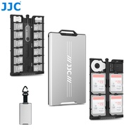 JJC Pop-Up Design Professional Anti-Shock Holder Storage Memory Card Case For 4 SD Cards&12 Micro SD