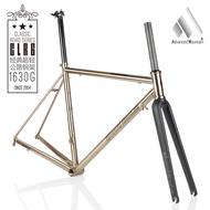 AM CLR6200 Cr-MO4130 Chrome Molybdenum Steel Frame 700C Road Bike Frame Carbon Fiber Front Fork