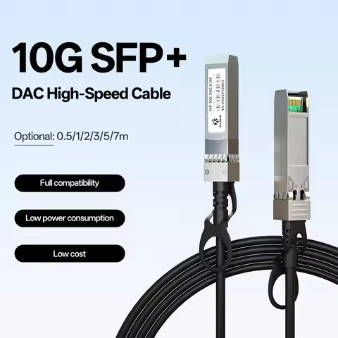 10G SFP+ DAC Passive High‑Speed Cable 0.5‑7M Copper Direct Attach Cable for TP-link, D-Link, Netgear