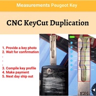 [KC007] Peugeot Key Cut Service CNC machine cut 99.9% accuracy