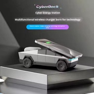 Cybertruck Wireless Charger 3-IN-1 Magnetic Charger for iPhone AirPods iWatch QC/PD 9V-3A Desktop Or