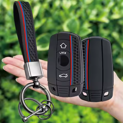 New Sale Silicone Car Key Case Key Chain For BMW E60 E61 E70 E81 E87 E90 E91 E92 X1 X5 X3 1 3 5 6 Se
