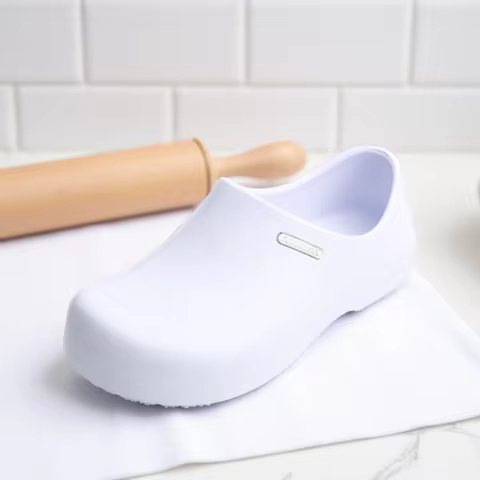 Ngouxm Men Chef Shoes Non-slip Waterproof Oil-proof Kitchen Nurse Shoes Work Cook Shoes