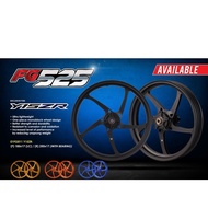 RCB FG525 Forged Rim Set Yamaha Y15 Y15ZR Y16 V1 V2 Front 5Hole 5 Lubang Plug And Play PNP Racing Bo