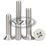 [XZM] 304 Stainless Steel Flat Head Screw M1/M1.2/M1.4/M1.6/M2/M2.5 Small Screw Mini Screw Glasses S
