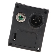 [trdfdv] 1x Flat Mounting 9V EQ Battery Box With Clips, 3 Pin Socket, Output Jack