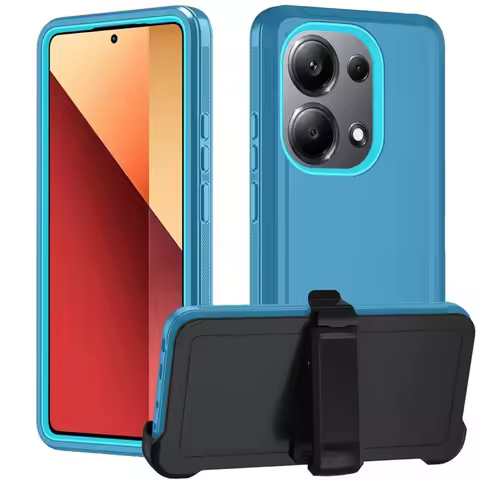 3-Layer Shockproof OTT-Box Armor Cover For Xiaomi Redmi Note 13 Pro+ 4G 5G Heavy Duty Tough 360° Rot