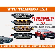 Ford Ranger T9 2022 2023 XLT XLT+ PLUS WILDTRAK Front Grill Grille LED FORD LOGO T9 Ford 4x4 Acc