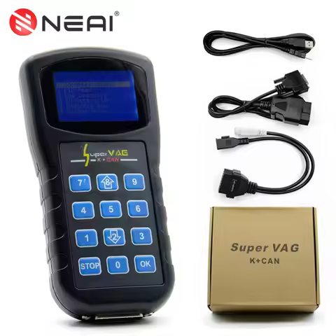 Super VAG K+CAN 4.8 Car Diagnostic Tool OBD2 Scanner Pin Code Reader Mileage Correction For Audi VAG