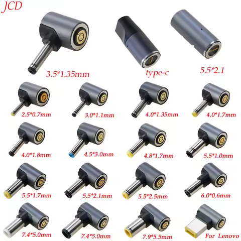 Hot 1PCS 8Pin 8P Magnetic PD to Magnetic DC 3.5x1.35 3.5x1.35 4.0x1.7 4.0x1.35 4.5x3.0 4.8x1.7 2.7x0