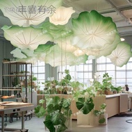 Outdoor Influencer Clock-in Shopping Mall Lotus Leaf Sea Air Canopy Pendant Props Beautiful Chen Lay