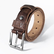 camel active Men Casual Genuine Leather Belt (1638HBRG-21#DBN)