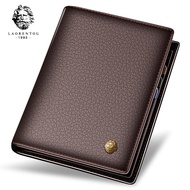 dompet lelaki kulit original dompet kulit lelaki original Elderly Men Fashion Vertical Youth Bill Wa