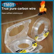 TMOY 50M 100M Carbon Fiber Fluorocarbon Fishing Line Single Thread Lead Seawater Fishing Line