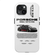 Fashion Black Car Pattern Hard Case Suitable for iPhone 16 17 15 14 13 12 11 PRO MAX Anti-Shock Phon
