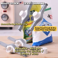 Bag Sealer Clip with Cap | Reusable Food Sealing Clip | Snack Bag Sealer | Anti-Moisture Kitchen Cli