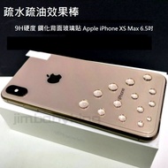 超殺價 高雄可代貼 疏水疏油 9H硬度 鋼化背面玻璃貼 Apple iPhone XS Max 6.5吋 滿膠玻璃背貼