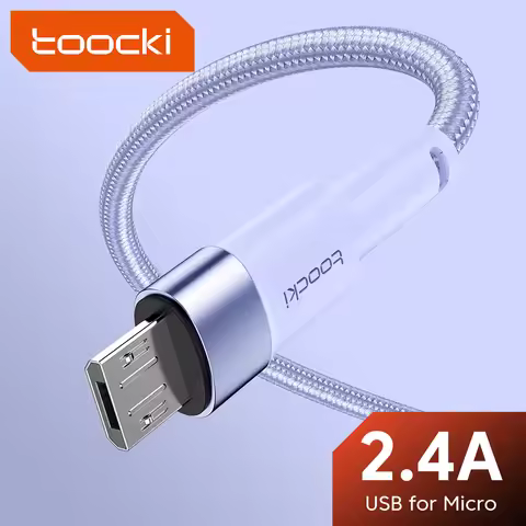 Toocki 2.4A Micro Usb Cable Fast Charging Charger For Huawei Xiaomi Samsung Android Mobile Phone Cha