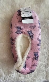 全新 史迪仔室內毛毛拖鞋