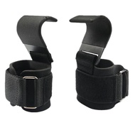 New Weight Lifting Hook Grips with Wrist Wraps Hand-Bar Wrist Strap Gym Fitness Hook Weight Strap Pu