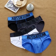 Men's briefs underwear  cotton sexy mesh breathable antibacterial aussiebum