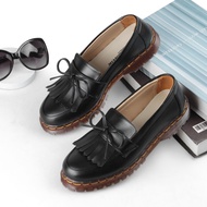 HITAM Dvn 803 dockmart women's black loafer shoes