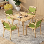 Wooden Dining Table Chair Table Institution Suitable Chair Respect Old Courtyard Aging Suitable Old 