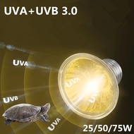 25/50/75W UVA+UVB Reptile Heating Lamp Bulb Turtle Tank Basking Light Bulbs For Heating Lamp E27 Sta