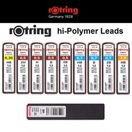 Rotring Tikky Hi-Polymer Pencil Lead (0.3 0.35 0.5 0.7 0.9 1.0 2.0 mm 2H H HB B 2B)