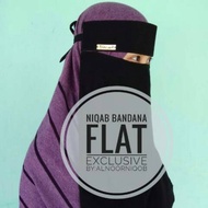 Exclusive label flat niqab bandana sheet. Niqab bandana pull down