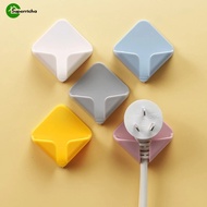 Cartoon Free Punching Strong Self-adhesive Power Cord Plug Storage Hook / Home Nail-Free Space Savin