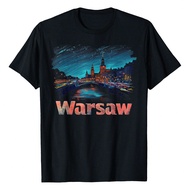 Warsaw Poland Architecture Cityscape Funny Graphic Tees T-Shirt Women Tee