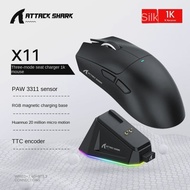 ATTACK SHARK | Attack Shark X11 Wireless Bluetooth Triple Mode Mouse Touch Screen Magnetic Charging 