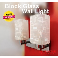 Block Glass Wall Light