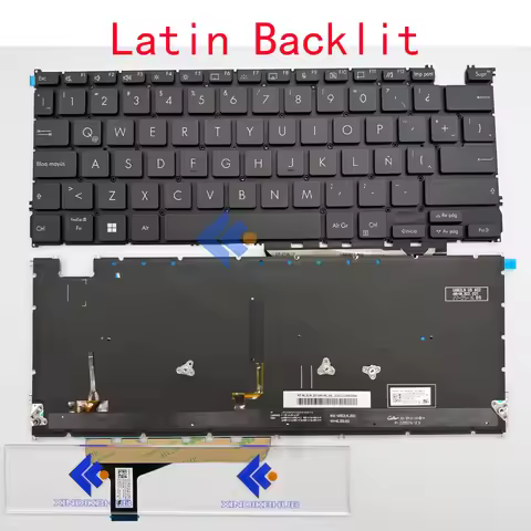 XIN-Latin LA layout Backlit Laptop Keyboard For ASUS Zenbook 14 OLED UX3402 UX3402ZA UX3402VA Zenboo