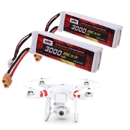 2 Pack 25C 3S 3000mAh 11.1V LiPo Battery (XT60 Plug Connector) for DJI Phantom 1 FC40 DJI Flame Whee