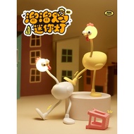 Human fireworks Cute Variety Cute Chicken Night Light Desktop Creative Mobile Phone Stand Ornaments 
