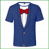 NS1 Detective Conan Tshirt Anime Unisex Tee For Kid Adult Cosplay Kaito Kiddo 3D Shirt Short Sleeve 