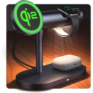 iVANKY 4 in 1 Qi2 Certified Wireless Charger Stand for iPhone 17, Night Light for MagSafe Charging S
