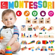 Montessori Kids Early Learning Toy - Wooden Shape Size Color Pattern Sorting Puzzle - Baby Toddler Preschool Education