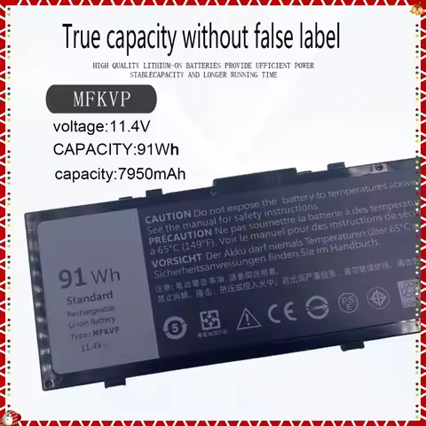 HOT SALE MFKVP Laptop Battery For Dell Precision 7510 7520 7710 7720 M7710 M7510 T05W1 1G9VM GR5D3 0