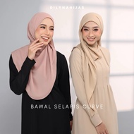 Bawal Selapis Curve Tudung Bawal Instant Plain [New Colour]