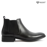 Chelsea Boot nam MULGATI Ankle cổ cao da trơn - F708-5
