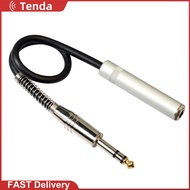 1ft/0.3m 6.35mm Stereo Male to Female Extension Audio Amp Guitar Cable